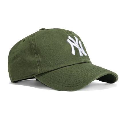 47 Brand New York Yankees Cleanup Adjustable Hat - Moss Green. White