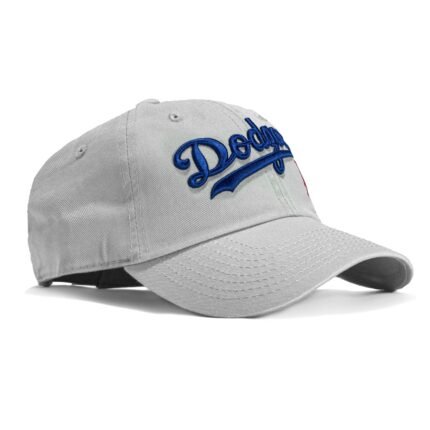 47 Brand Los Angeles Dodgers Cleanup Adjustable Script Hat - Grey