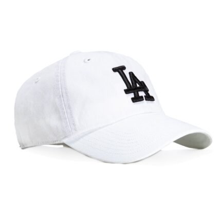 47 Brand Los Angeles Dodgers Cleanup Adjustable Hat - White. Black